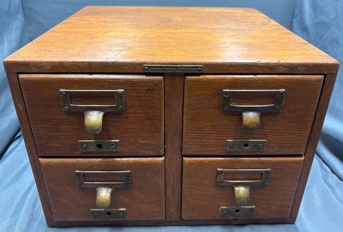 Vintage four drawer library - vintage,