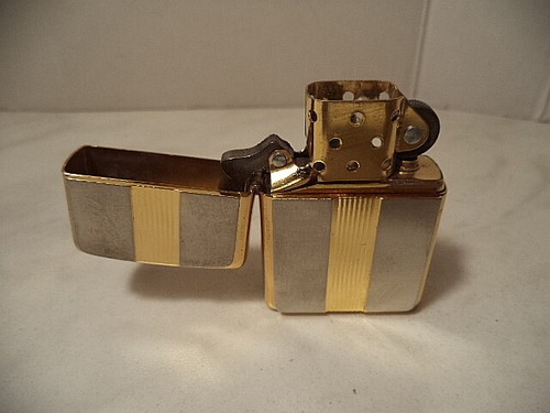 Zippo lighter gold silver - zippo,