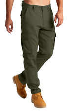 Mens Cargo Combat Work Trousers Chino Cotton Pant Work wear Jeans size 32-44 