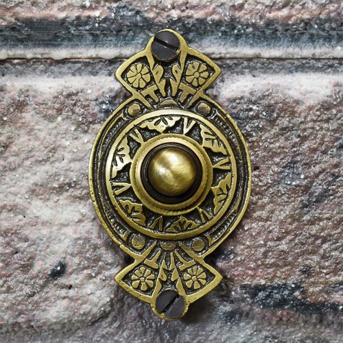 Antique brass hampern close - antique, close"