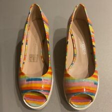 Stunning Designer Moda Di Fausto Italian Leather ladies/girls Shoes size 2  34.5