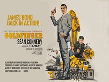 GOLDFINGER 1964 quad poster print 30x40"  Sean Connery James Bond FREE P&P