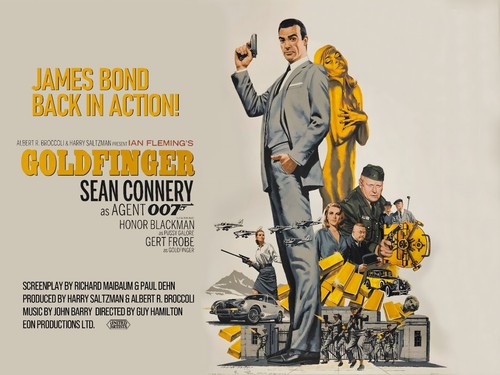 Goldfinger 1964 quad - goldfinger,