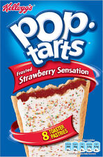 KELLOGGS POP TARTS STRAWBERRY 3 x 8 PACK