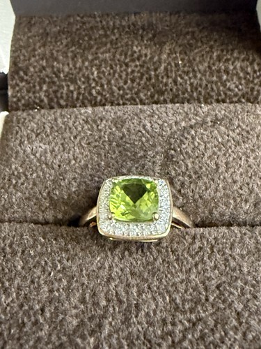 9ct 12ct peridot diamond - 9ct,