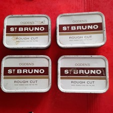 Four St Bruno tobacco tins