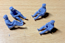 Model resin 1/48 scale 4 x WW2