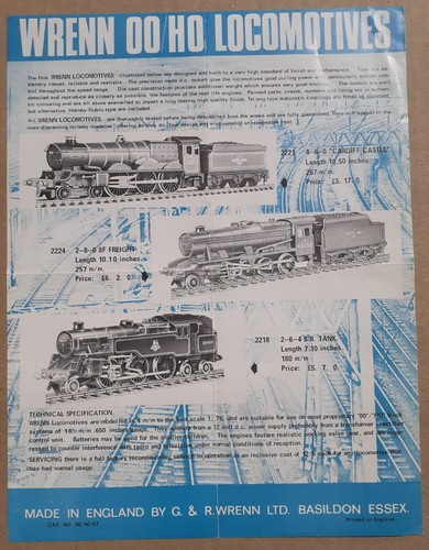 Rare wrenn railways 1st - g&r,