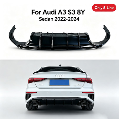 Rear bumper diffuser splitter - rear,