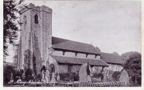 Vintage whalley postcard - postcard, st