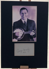 GEORGE FORMBY AUTOGRAPHED MOUNTED DISPLAY HAND SIGNED BY GEORGE FORMBY