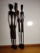 hand-carved wooden figures