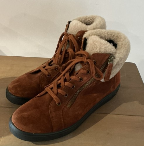 Hotter size brown suede - brown,