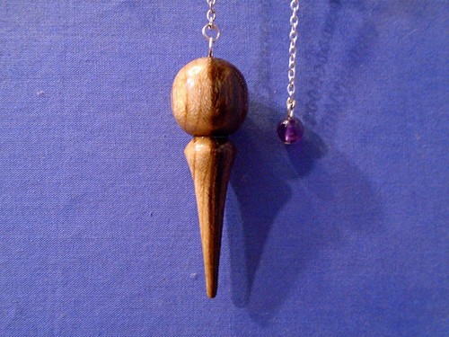 Wooden dowsing pendulum - wooden,