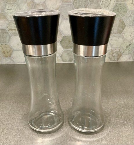 Glass salt pepper grinder - glass, mill