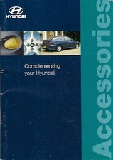 Hyundai Accessories 1998-99 UK Market Brochure Atoz Accent Lantra Coupe Sonata 