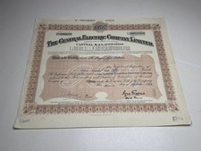 1958 G.E.C. The General Electric Company Limited Share Certificate 750 x £1