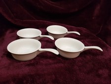 4x White Ceramic Serving