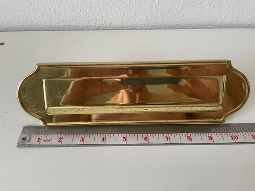 Vintage brass letter - brass,