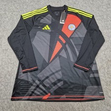 Leicester City Adidas  Goalkeeper Shirt Mens XXL Black Soccer Jersey Top 2024