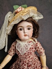 17" Antique Bisque Head Doll