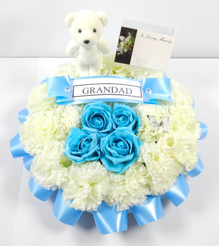 Handmade funeral wreath - handmade,