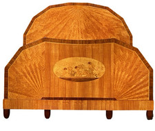 Art Deco French inlaid Sunray