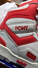 PONY M-100 White/Red High Top