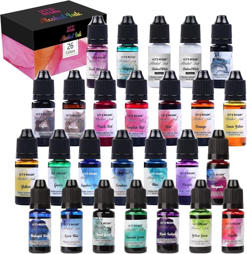 Vibrant colors alcohol inks - 26,