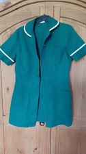 Alexandra Bottle green scrub top, vet, nurse, carer, beauty tunic work wear 76cm