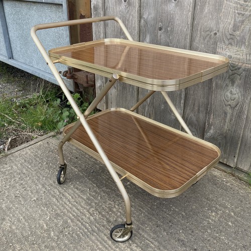 Vintage foldable drinks trolly - foldable,