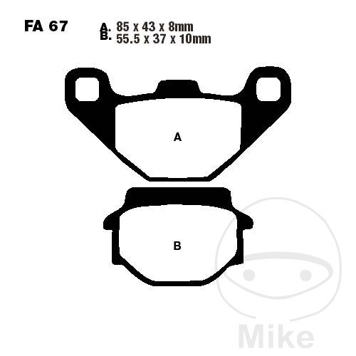 Ebc sintered brake pads - sintered, hh