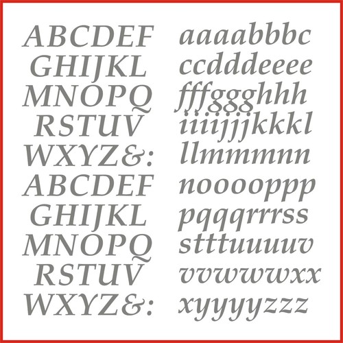 Sticky back vinyl letters - back,