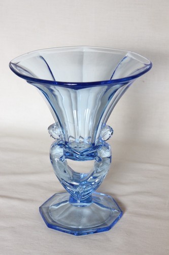 Art deco blue glass lady - deco, 'lady'