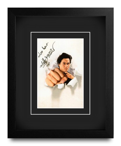 Jackie chan hand signed 10x8 - jackie,