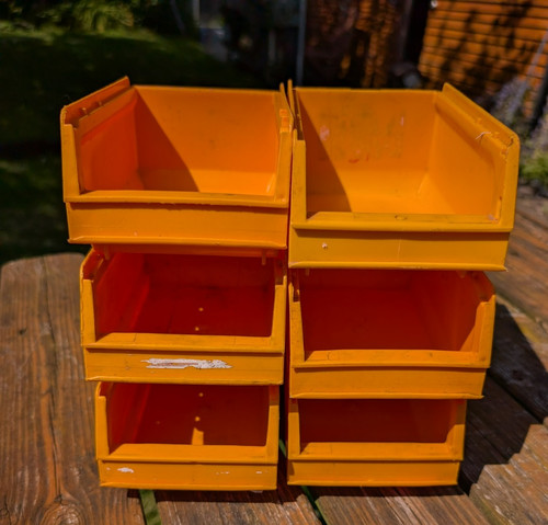 Pack lin bins - 6, yellow