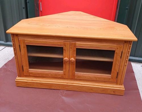 Lovely ercol corner tv - lovely,