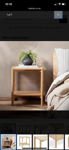 Habitat side bedside table - /,
