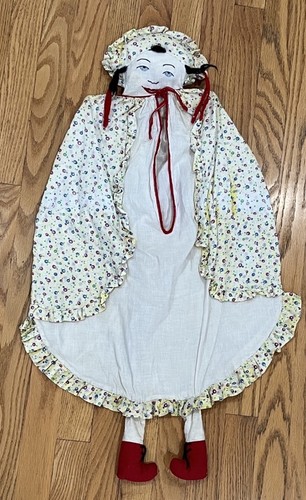 Vtg handmade doll hanging - doll,