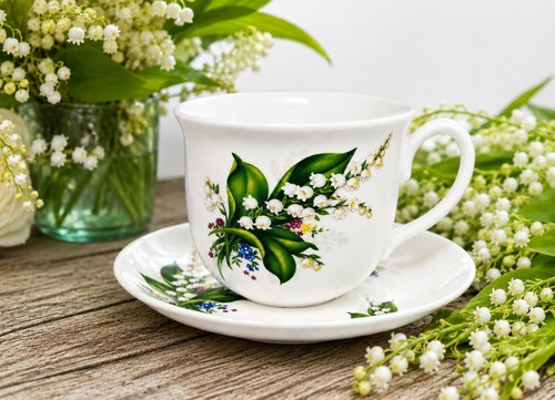 Lily the valley cup - the, saucer