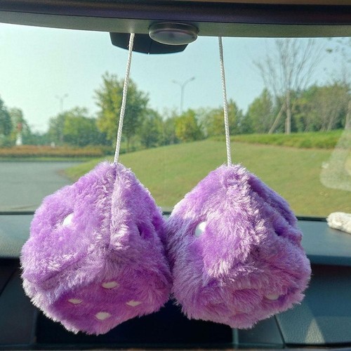 Soft fluffy furry dice - soft,