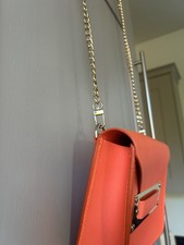 Sophie Hulme London Bag cross body gold chain orange neon bright 