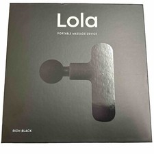 LOLA PORTABLE MASSAGE DEVICE MASSAGER 4 ATTACHMENT HEADS TRAVEL BLACK