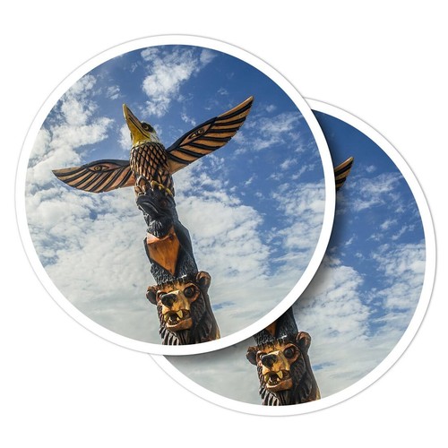 Vinyl stickers wooden totem - vinyl,