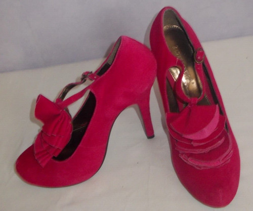 Love label cyclamen suede - label,
