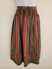 Vintage Skirt Midi Cotton