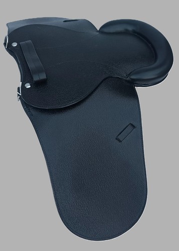 Leather pony saddle slim pad - leather,