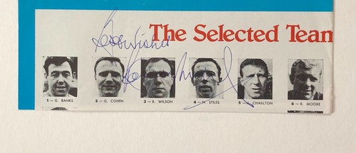 Bobby moore signed programme - bobby,