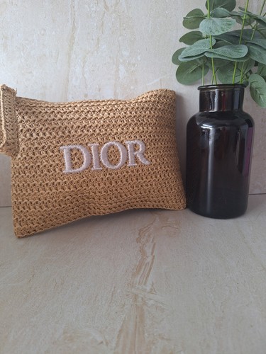 Dior raffia make bag vip - raffia, up
