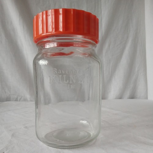 Vtg ravenhead kilner glass lid - glass,